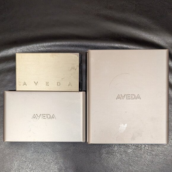 Set of 3 Vintage AVEDA Magnetic Compacts - Picture 1 of 3